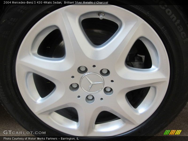 Brilliant Silver Metallic / Charcoal 2004 Mercedes-Benz S 430 4Matic Sedan