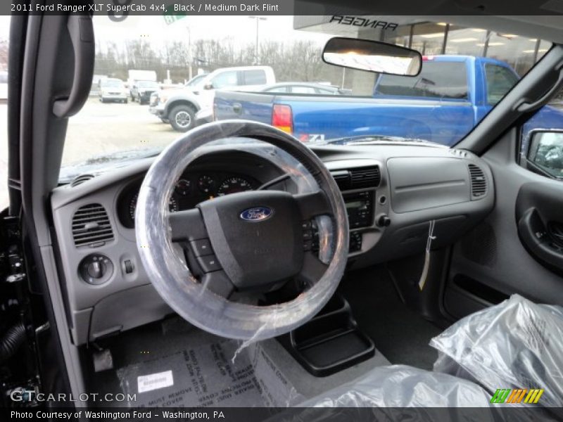 Black / Medium Dark Flint 2011 Ford Ranger XLT SuperCab 4x4