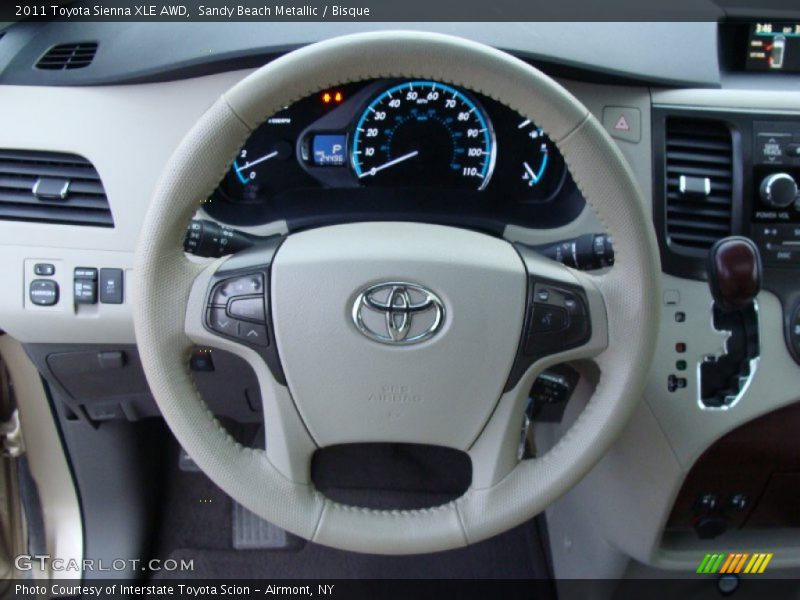 Sandy Beach Metallic / Bisque 2011 Toyota Sienna XLE AWD