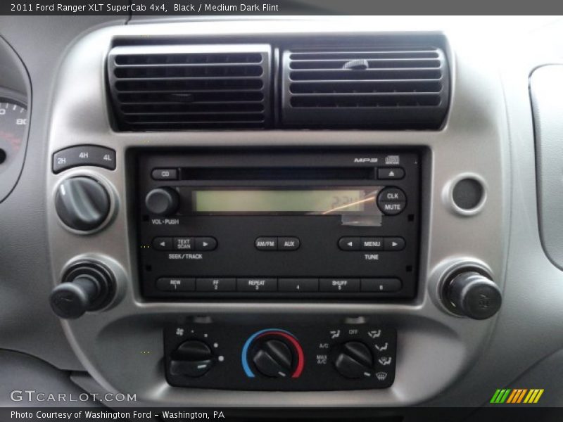 Black / Medium Dark Flint 2011 Ford Ranger XLT SuperCab 4x4