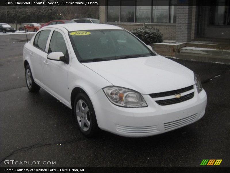 Summit White / Ebony 2009 Chevrolet Cobalt LT Sedan
