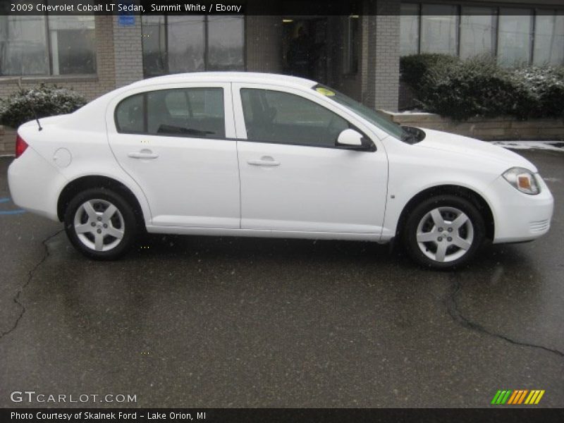 Summit White / Ebony 2009 Chevrolet Cobalt LT Sedan