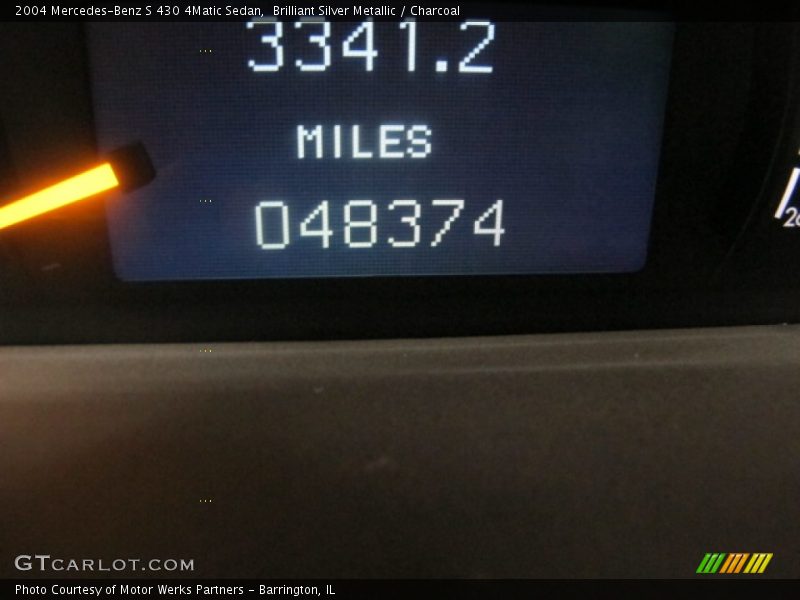Brilliant Silver Metallic / Charcoal 2004 Mercedes-Benz S 430 4Matic Sedan