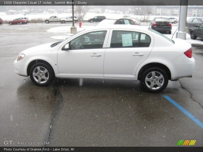 Summit White / Ebony 2009 Chevrolet Cobalt LT Sedan