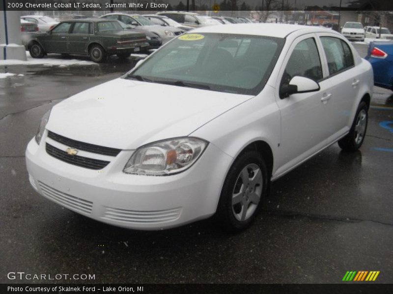 Summit White / Ebony 2009 Chevrolet Cobalt LT Sedan