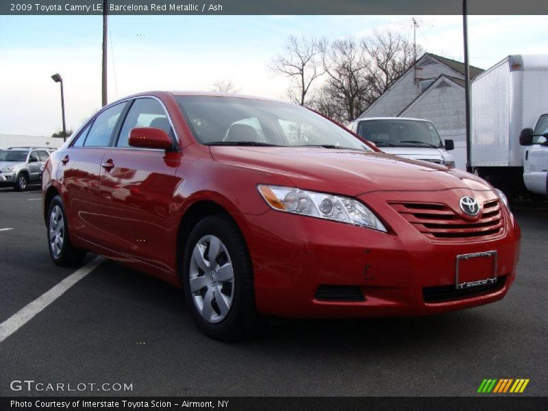 Barcelona Red Metallic / Ash 2009 Toyota Camry LE