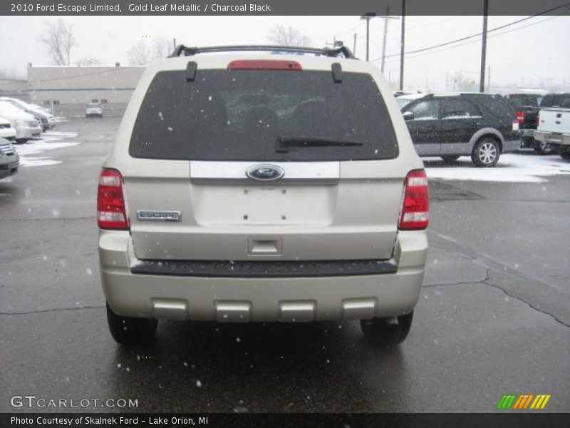 Gold Leaf Metallic / Charcoal Black 2010 Ford Escape Limited