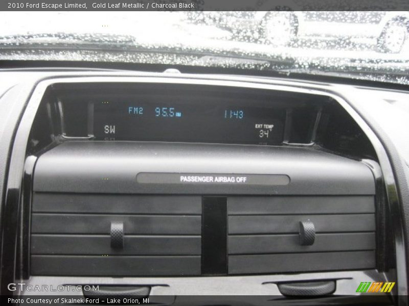 Gold Leaf Metallic / Charcoal Black 2010 Ford Escape Limited