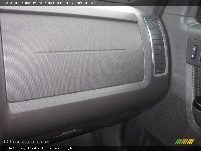 Gold Leaf Metallic / Charcoal Black 2010 Ford Escape Limited