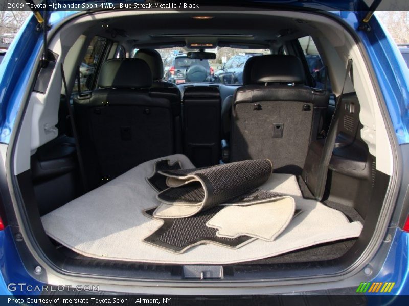 Blue Streak Metallic / Black 2009 Toyota Highlander Sport 4WD