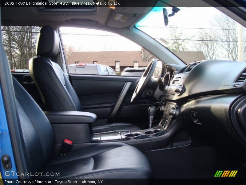 Blue Streak Metallic / Black 2009 Toyota Highlander Sport 4WD