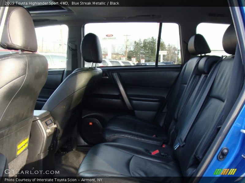Blue Streak Metallic / Black 2009 Toyota Highlander Sport 4WD