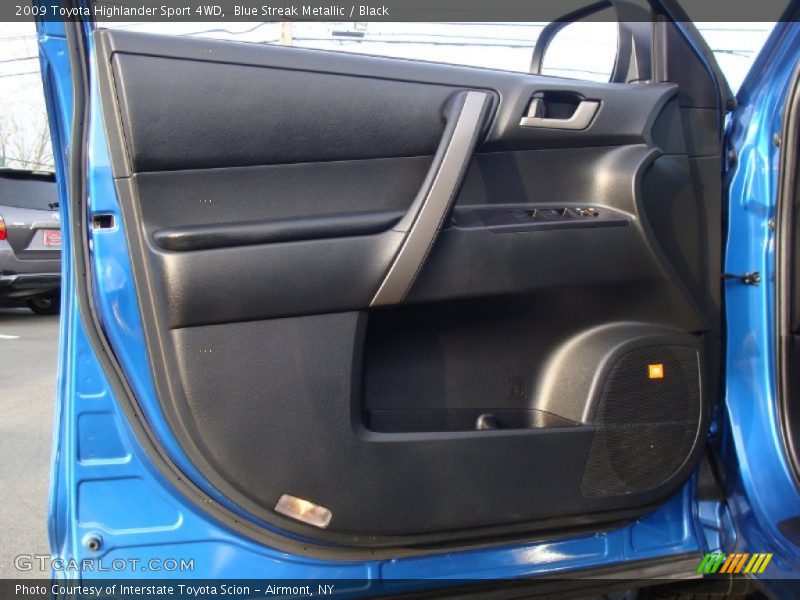 Blue Streak Metallic / Black 2009 Toyota Highlander Sport 4WD