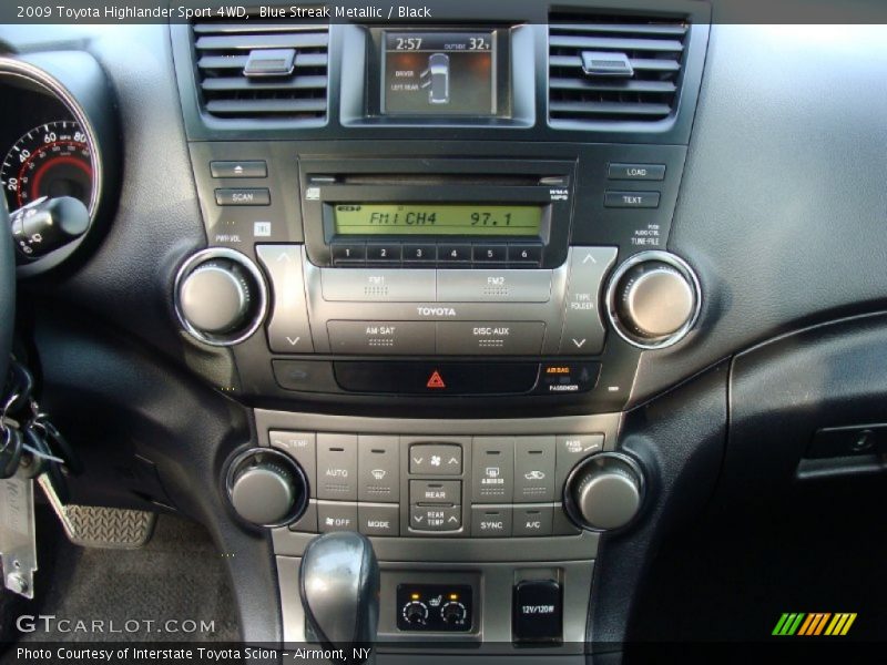 Blue Streak Metallic / Black 2009 Toyota Highlander Sport 4WD