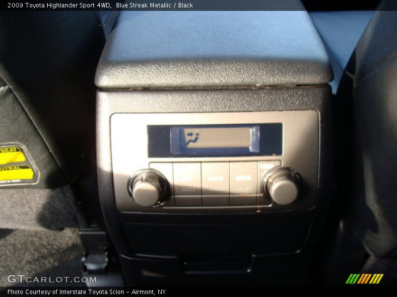 Blue Streak Metallic / Black 2009 Toyota Highlander Sport 4WD