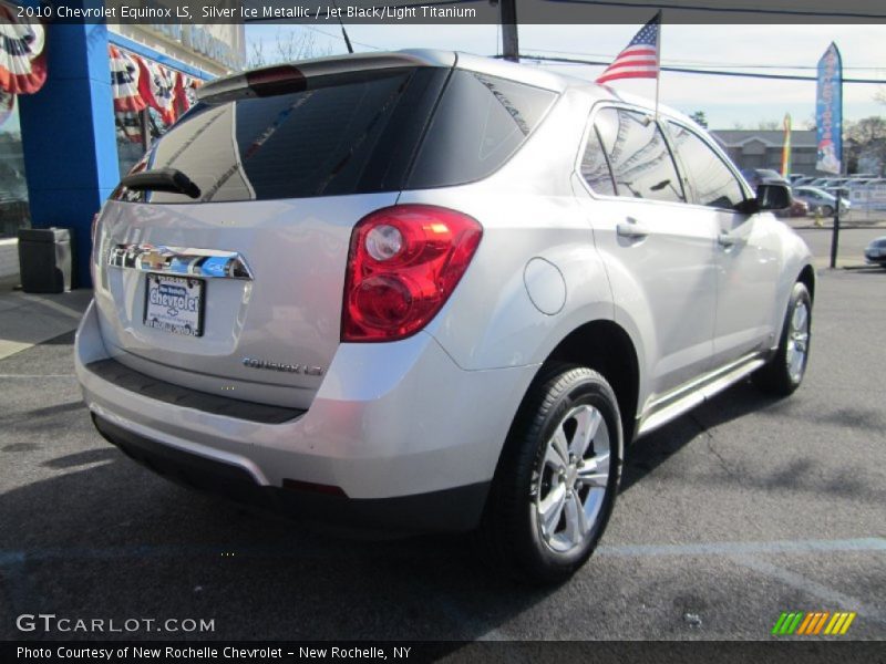 Silver Ice Metallic / Jet Black/Light Titanium 2010 Chevrolet Equinox LS