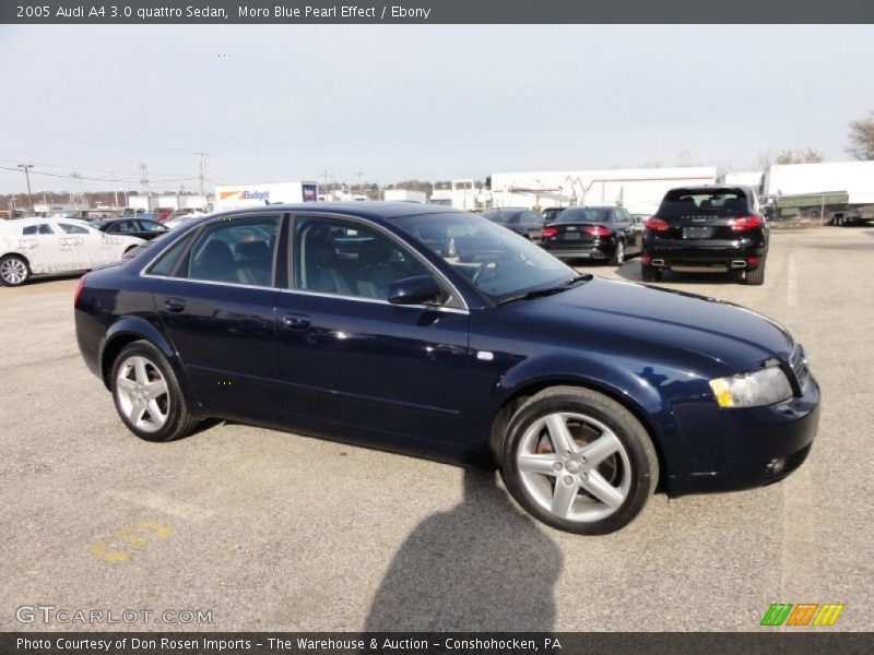 Moro Blue Pearl Effect / Ebony 2005 Audi A4 3.0 quattro Sedan
