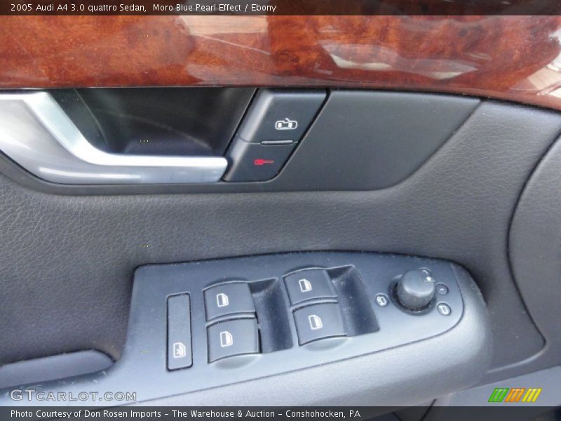 Moro Blue Pearl Effect / Ebony 2005 Audi A4 3.0 quattro Sedan
