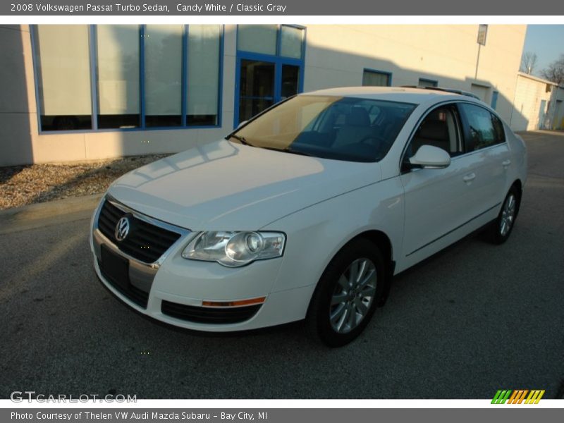 Candy White / Classic Gray 2008 Volkswagen Passat Turbo Sedan