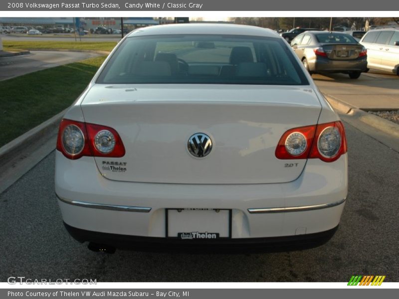 Candy White / Classic Gray 2008 Volkswagen Passat Turbo Sedan