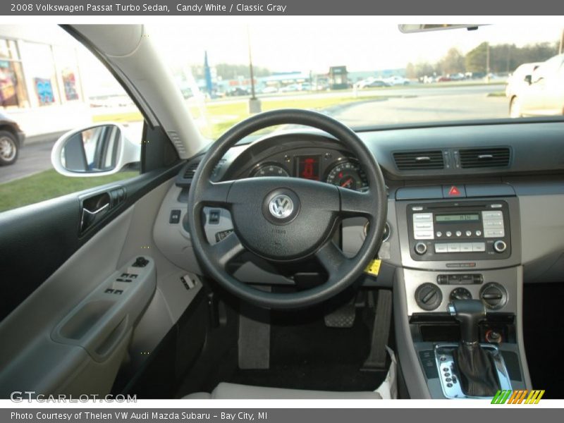 Candy White / Classic Gray 2008 Volkswagen Passat Turbo Sedan