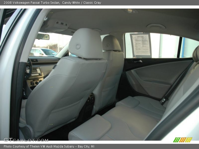 Candy White / Classic Gray 2008 Volkswagen Passat Turbo Sedan
