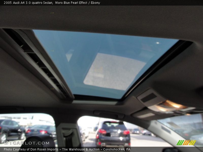 Moro Blue Pearl Effect / Ebony 2005 Audi A4 3.0 quattro Sedan