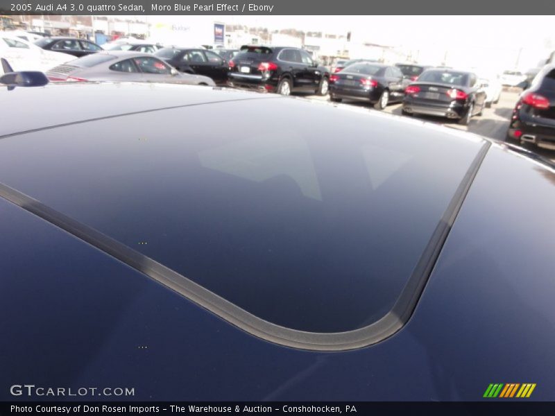 Moro Blue Pearl Effect / Ebony 2005 Audi A4 3.0 quattro Sedan