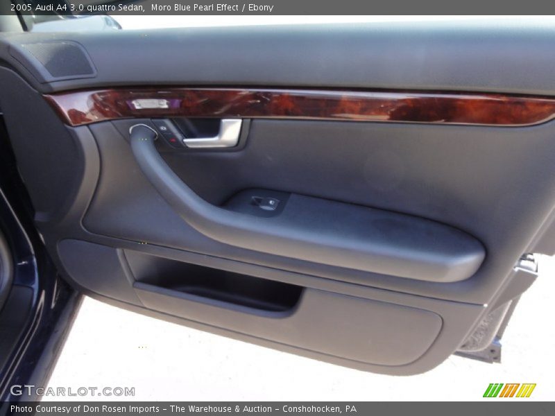 Moro Blue Pearl Effect / Ebony 2005 Audi A4 3.0 quattro Sedan