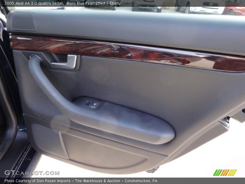 Moro Blue Pearl Effect / Ebony 2005 Audi A4 3.0 quattro Sedan