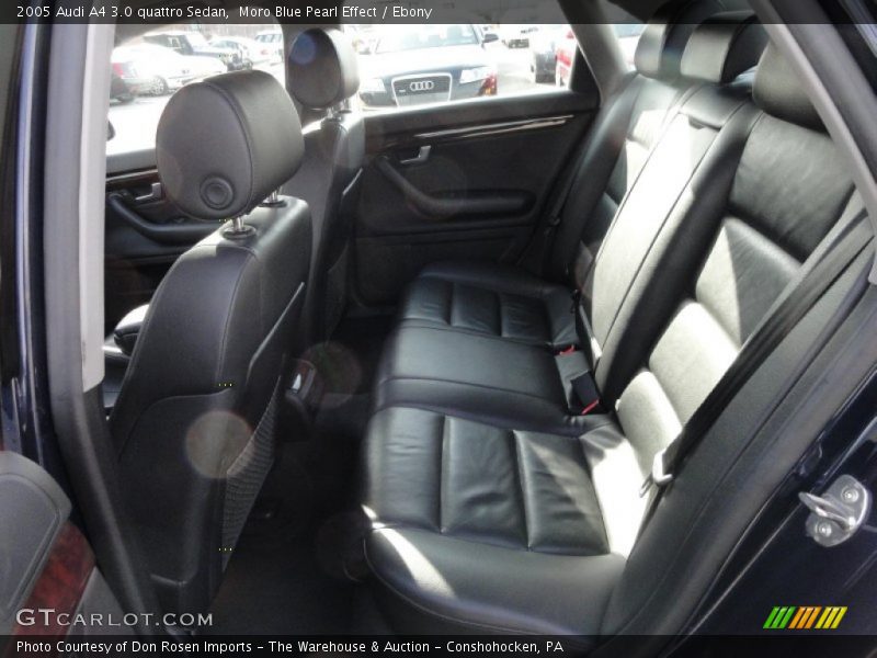 Moro Blue Pearl Effect / Ebony 2005 Audi A4 3.0 quattro Sedan
