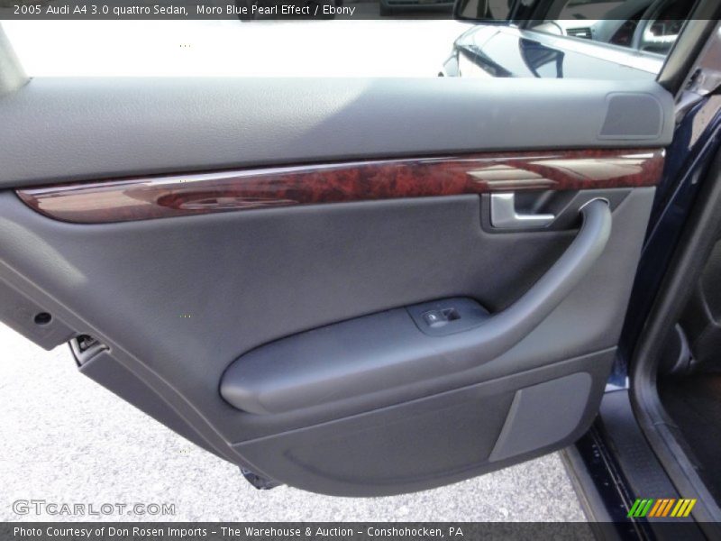 Moro Blue Pearl Effect / Ebony 2005 Audi A4 3.0 quattro Sedan