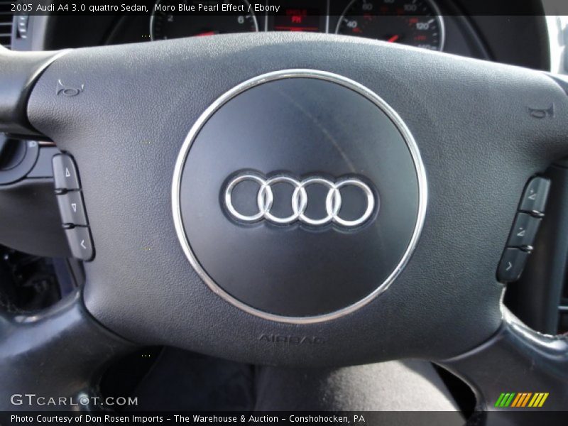 Moro Blue Pearl Effect / Ebony 2005 Audi A4 3.0 quattro Sedan