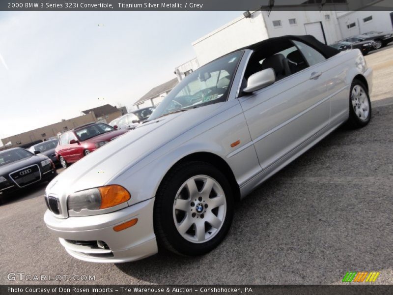 Titanium Silver Metallic / Grey 2000 BMW 3 Series 323i Convertible