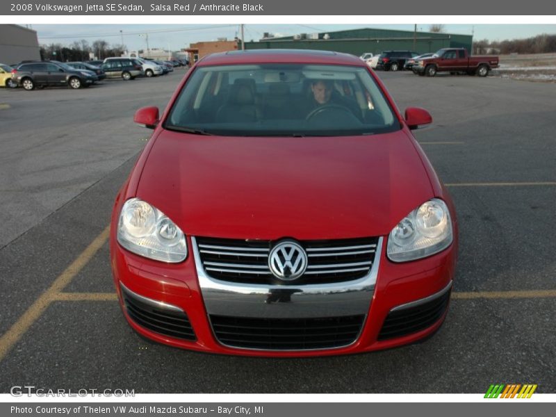 Salsa Red / Anthracite Black 2008 Volkswagen Jetta SE Sedan