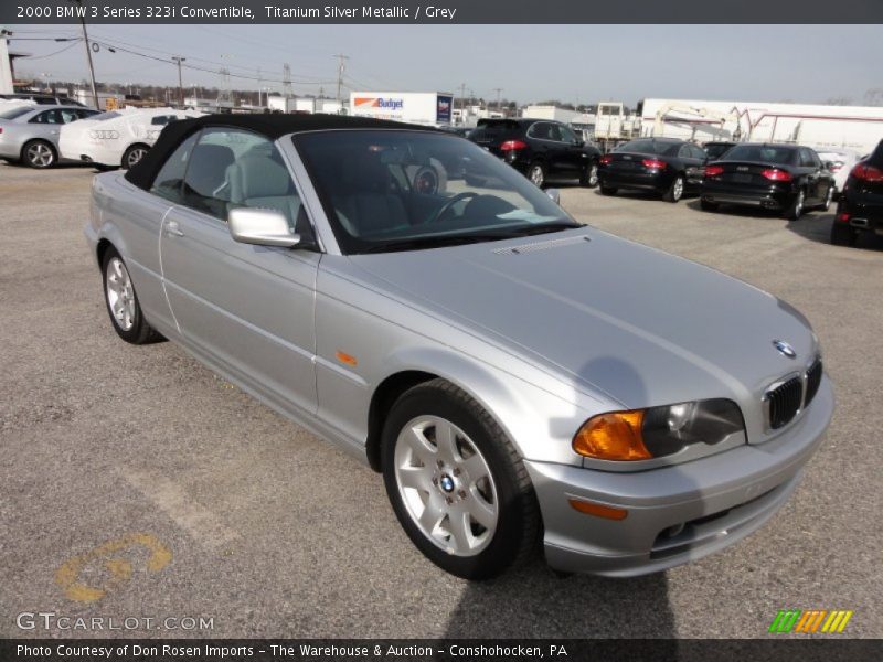 Titanium Silver Metallic / Grey 2000 BMW 3 Series 323i Convertible