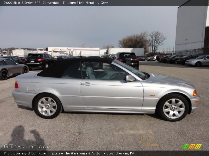 Titanium Silver Metallic / Grey 2000 BMW 3 Series 323i Convertible