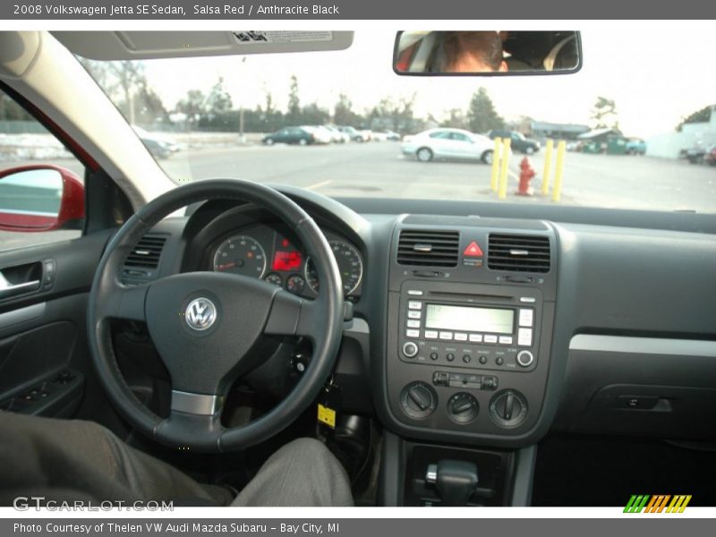 Salsa Red / Anthracite Black 2008 Volkswagen Jetta SE Sedan