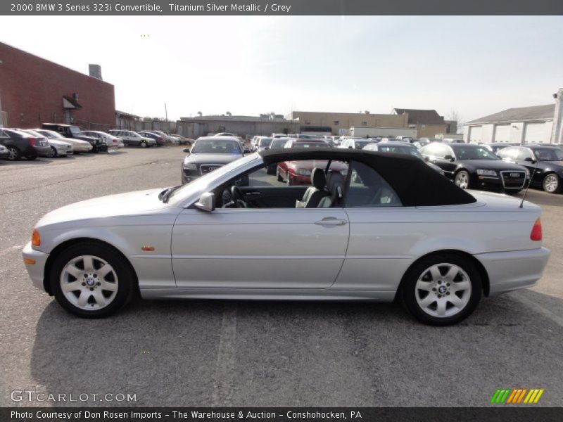 Titanium Silver Metallic / Grey 2000 BMW 3 Series 323i Convertible