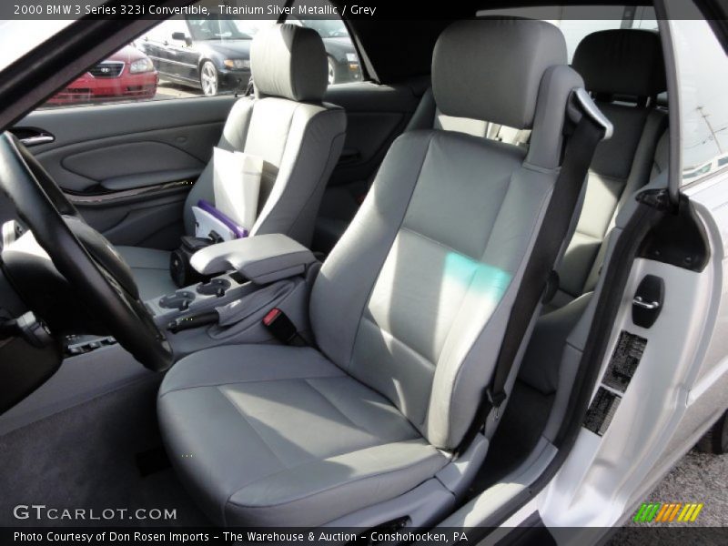 Titanium Silver Metallic / Grey 2000 BMW 3 Series 323i Convertible