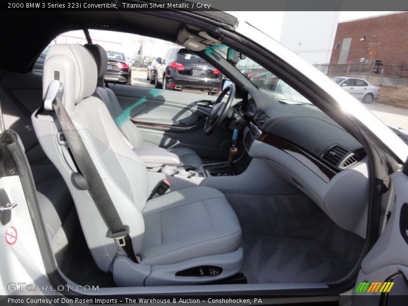 Titanium Silver Metallic / Grey 2000 BMW 3 Series 323i Convertible
