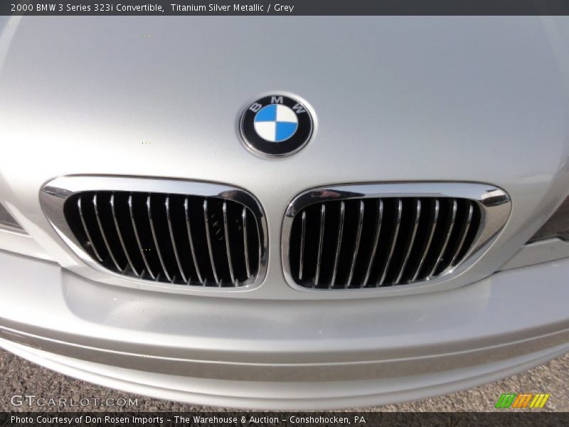 Titanium Silver Metallic / Grey 2000 BMW 3 Series 323i Convertible
