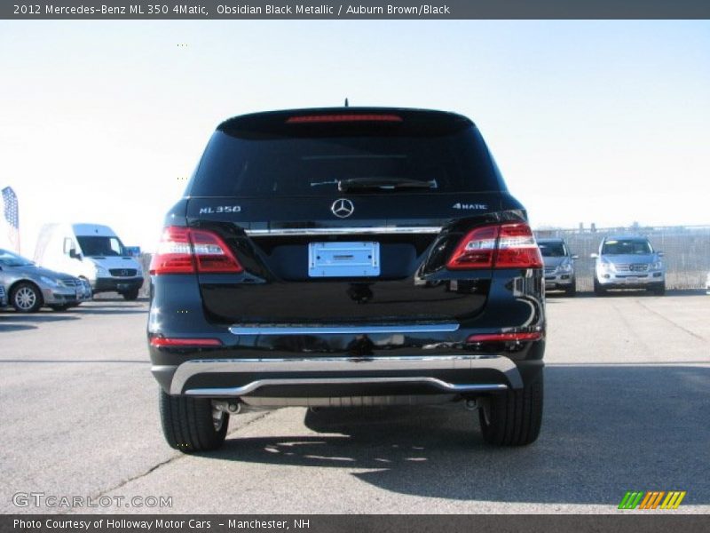 Obsidian Black Metallic / Auburn Brown/Black 2012 Mercedes-Benz ML 350 4Matic