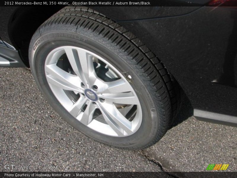 Obsidian Black Metallic / Auburn Brown/Black 2012 Mercedes-Benz ML 350 4Matic