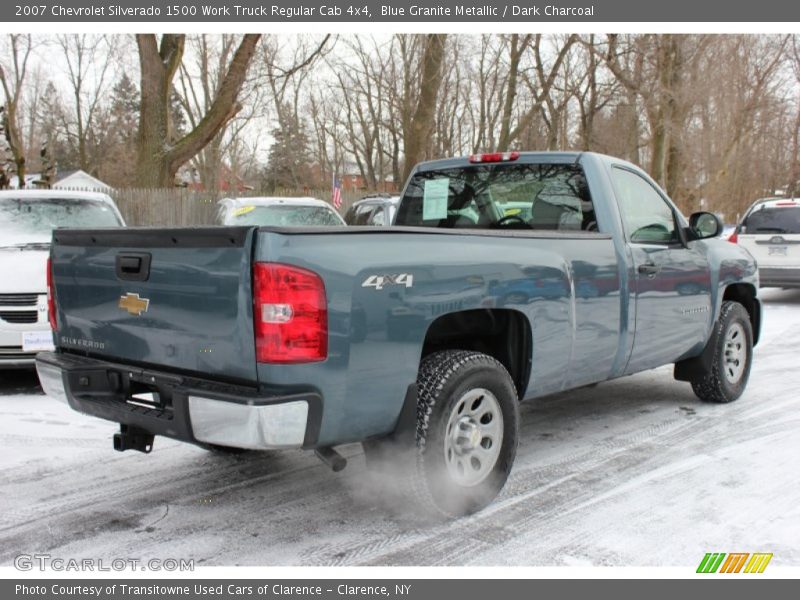 2007 Silverado 1500 Work Truck Regular Cab 4x4 Blue Granite Metallic