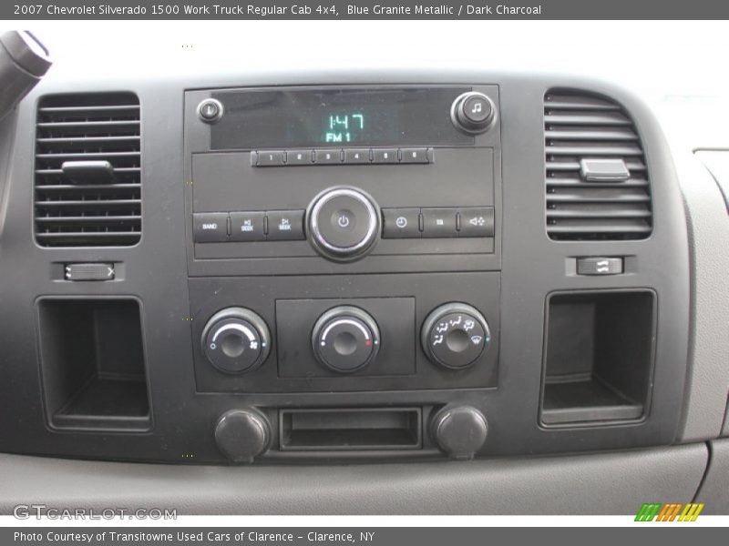 Blue Granite Metallic / Dark Charcoal 2007 Chevrolet Silverado 1500 Work Truck Regular Cab 4x4