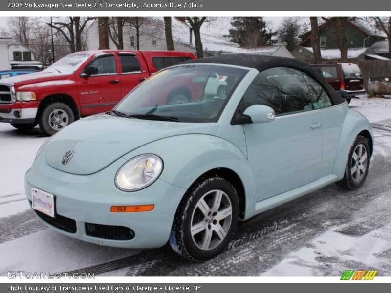 Aquarius Blue / Black 2006 Volkswagen New Beetle 2.5 Convertible