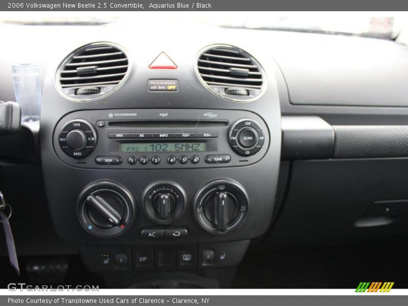 Aquarius Blue / Black 2006 Volkswagen New Beetle 2.5 Convertible