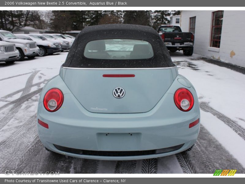 Aquarius Blue / Black 2006 Volkswagen New Beetle 2.5 Convertible