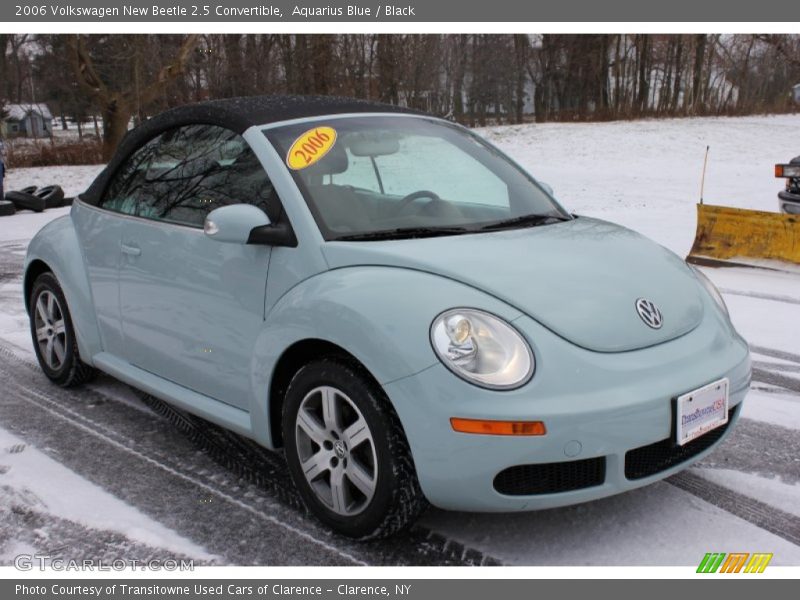 Aquarius Blue / Black 2006 Volkswagen New Beetle 2.5 Convertible